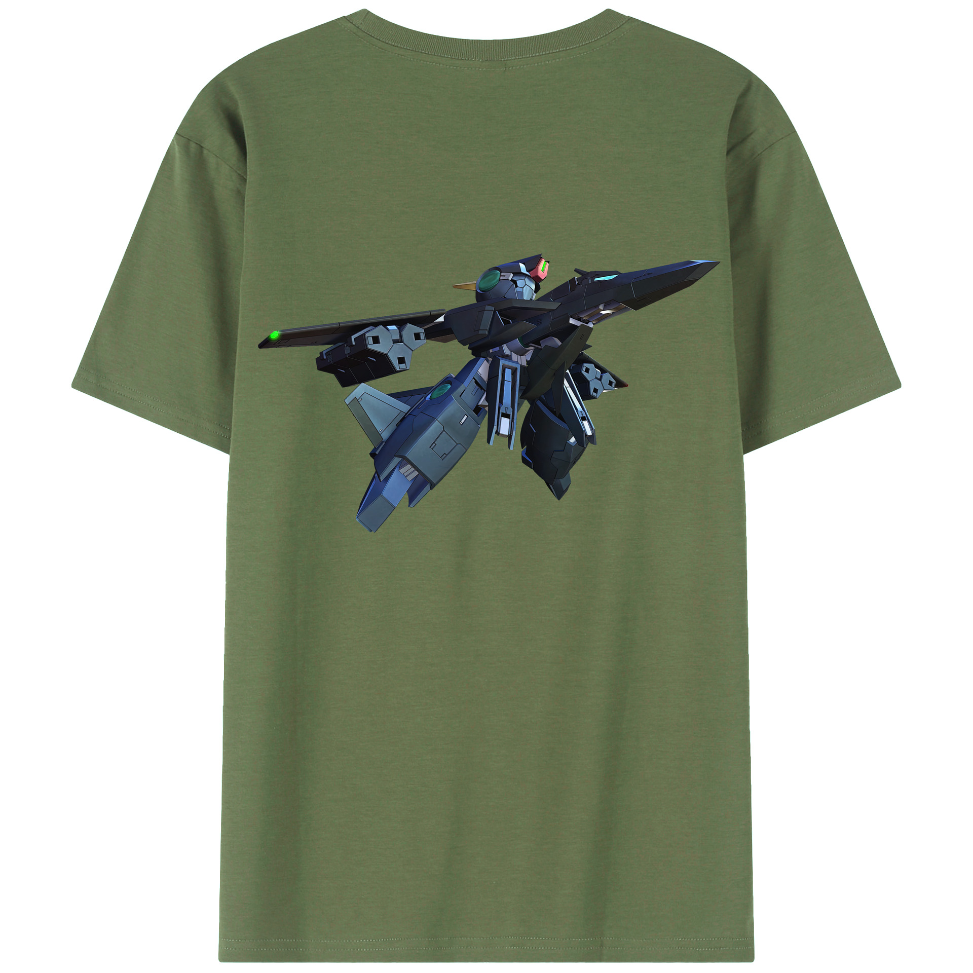 （画像用） 機動戦士ガンダム Mobile Suit Gundam 綿100％ メンズ半袖Tシャツ（バックプリント） 通気性